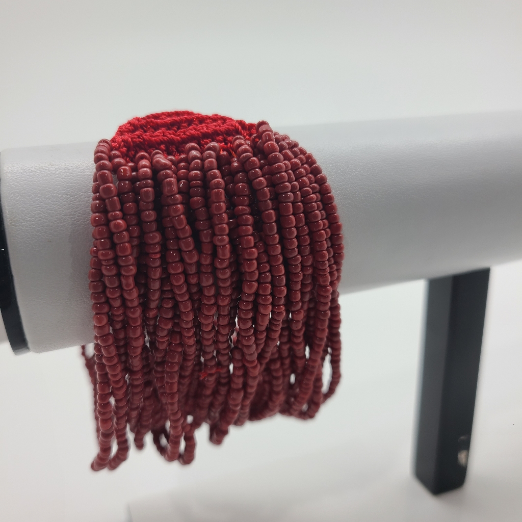 Red Beaded Northern Reflections Bracelet